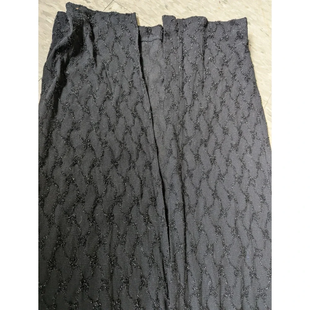 Up Front Vintage 90s Black Textured Nylon Bodycon Maxi Dress Indie Sleaze Small - Picture 8 of 10